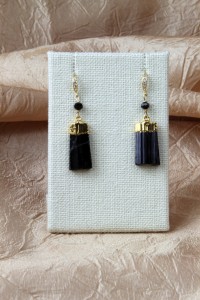 Black tourmaline earrings