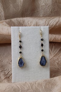 Geode teardrop earrings