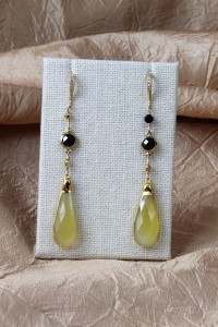 Lemon chalcedony earrings